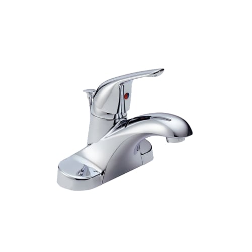 Delta Peerless Single Lever Bathroom Faucet, 4", 2.2 gpm, Chrome